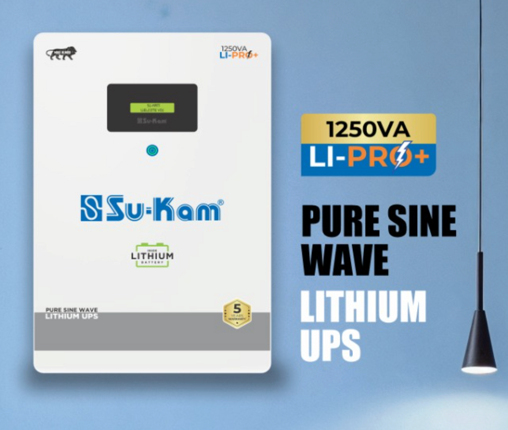 SUKAM	Lithium Battery+Inverter 1250va LI-PRO+