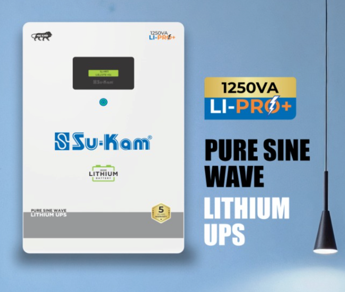 SUKAM	Lithium Battery+Inverter 1250va LI-PRO+