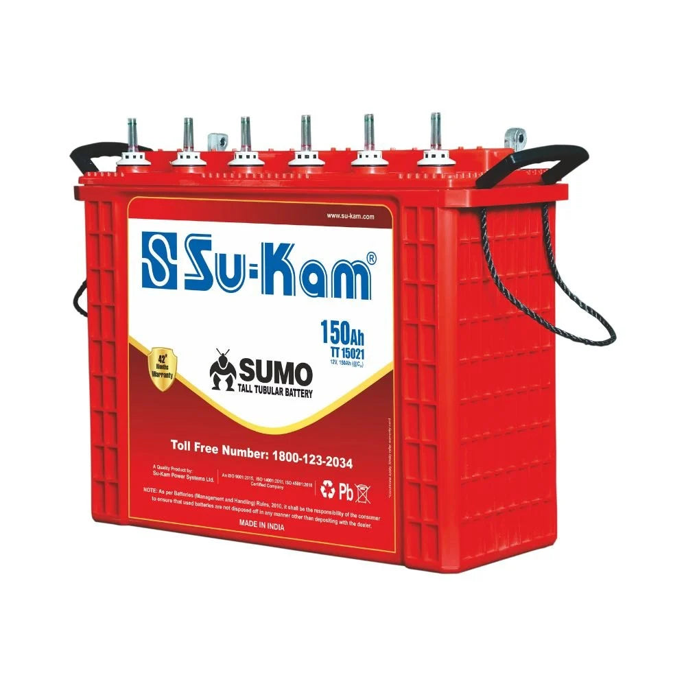 Su-Kam 150Ah  Sumo TT 15021 Tubular Battery